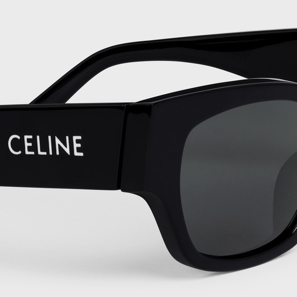 CELINE MONOCHROMS 01 SUNGLASSES IN ACETATE BLACK - Picture 3 of 10